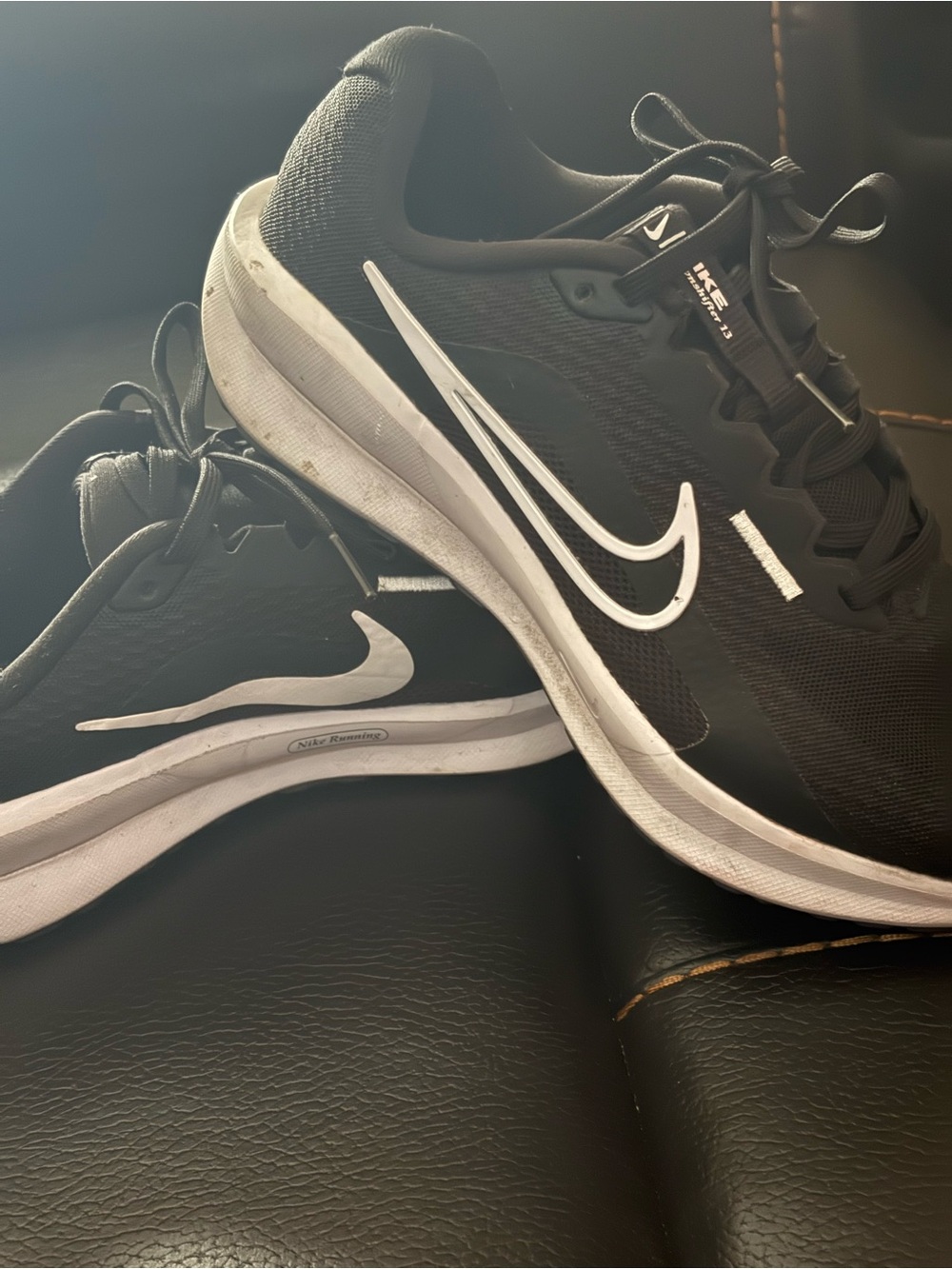 Nike Men’s Athletic Shoes - Black & White Swoosh